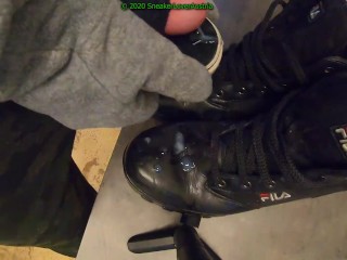 5 more cumshots for the Fila Boots (slowmotion)