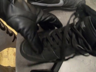Fuck and cum on Nike Backboard